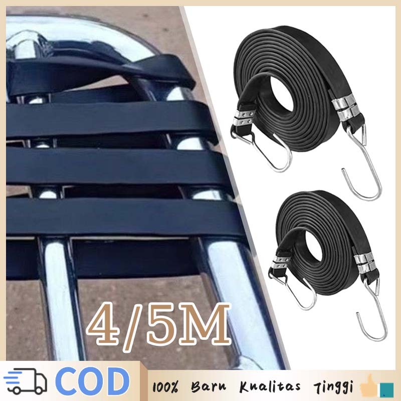 4m Tali Karet Pengikat Barang 5m Tali Barang Motor Karet Tali Pengikat Barang Tali Motor Pengikat Ba