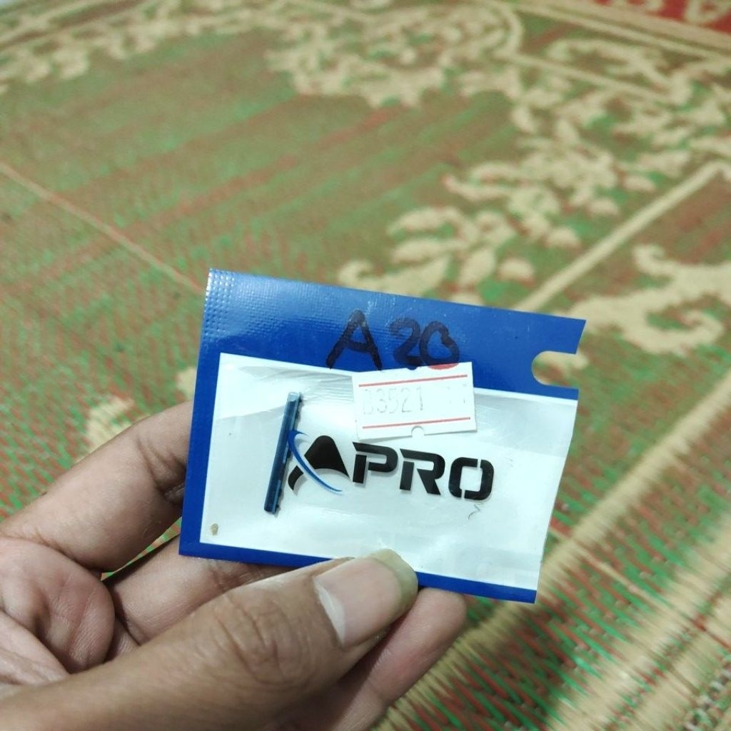 Tombol volume Samsung A20 biru baru