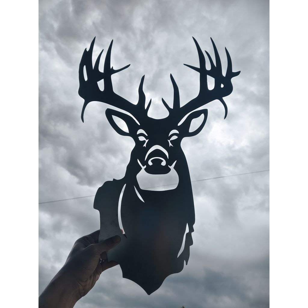 Hiasan dinding bahan Besi Galvanis Cutting Laser Rusa Kristen Katholik Aesthetic