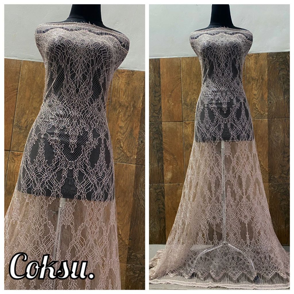 KAIN BRUKAT CHANTILY.BAKAL KEBAYA