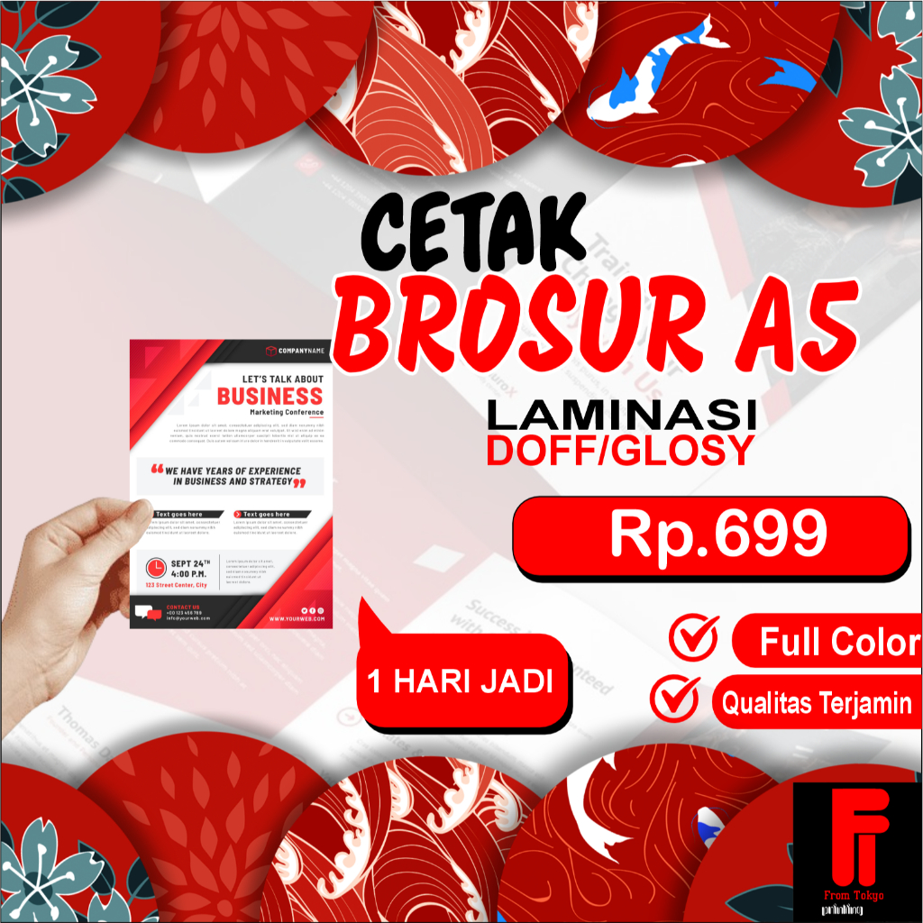 CETAK BROSUR A5  PRINT BROSUR A5 CETAK PLYER A5 I SISI  2 SISI