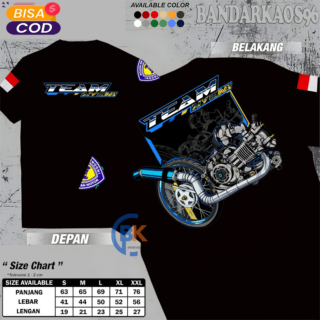 BandarKaos96 Kaos T shirt Team Nyeni - Kaos Mio 5tl - Kaos Racing Umsex