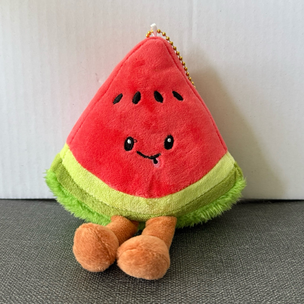 Daily Charm | Jellycat Watermelon Buah Semangka Gantungan Kunci Sehat Boneka Lucu Imut Hadiah