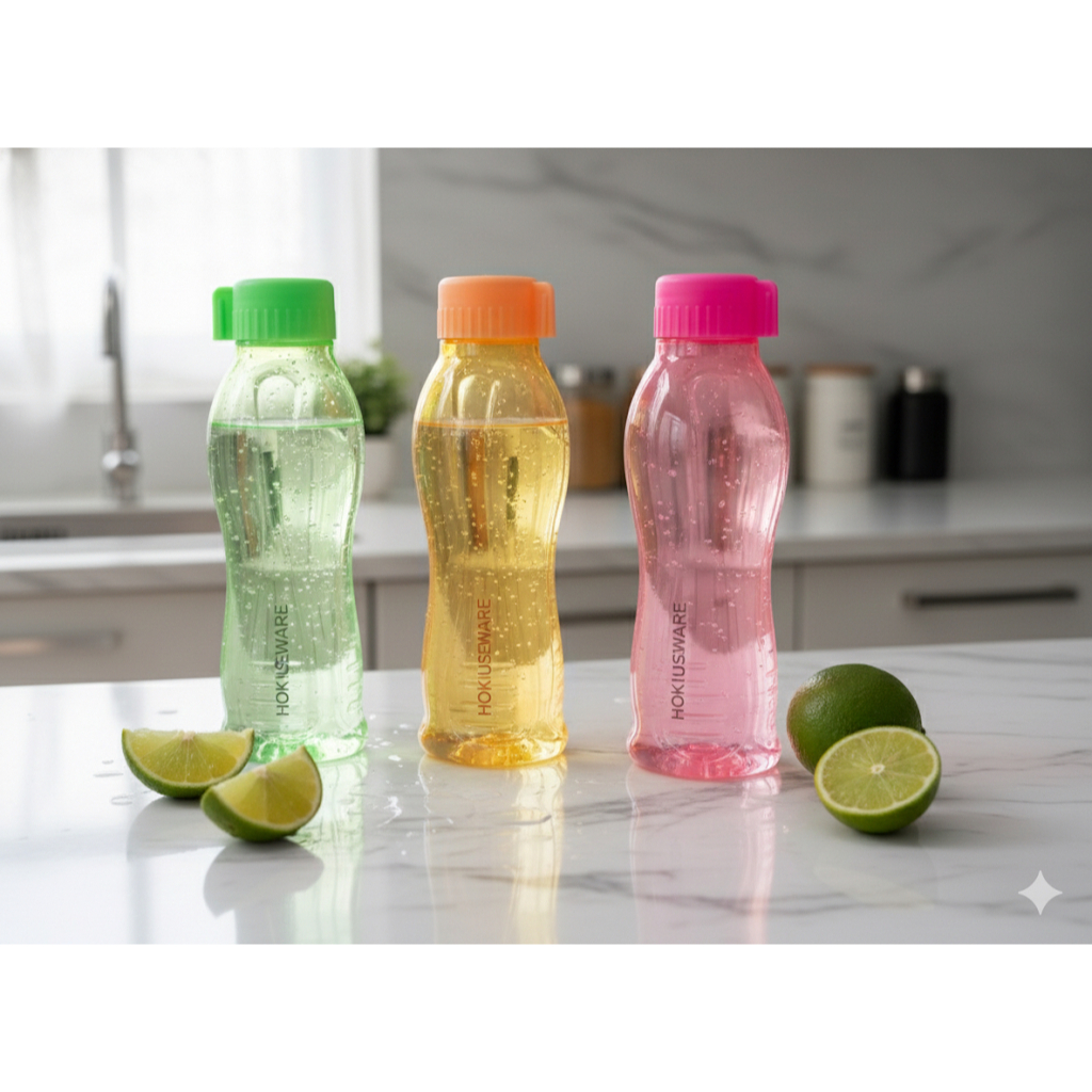 Botol Minum Plastik Anak Kecil 400 ml BPA Free Model Tupperware