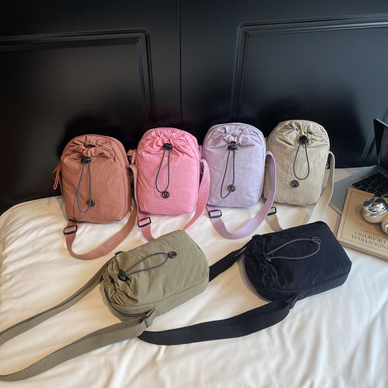 Tas Selempang Olahraga Pria Wanita, Tas Botol Minum, Tas Gym Tali Tarik untuk Lari & Aktivitas Sehar