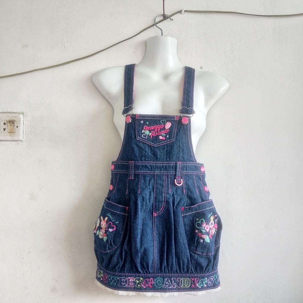 Mezzo Piano Floral Flower logo ribbon Lace Pink Dreamy Ruffle pattern kawaii authentic unique lolita