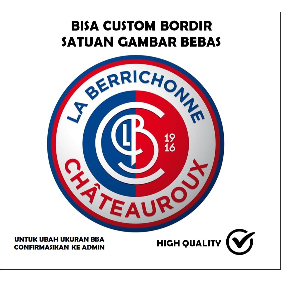EMBLEM PATCH BORDIR LOGO CLUB BOLA TESTIMONI-QBS
