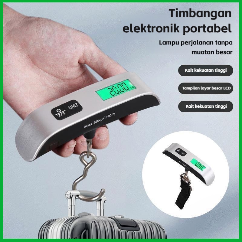 Timbangan elektronik mini timbangan elektronik portabel timbangan genggam timbangan pegas bagasi