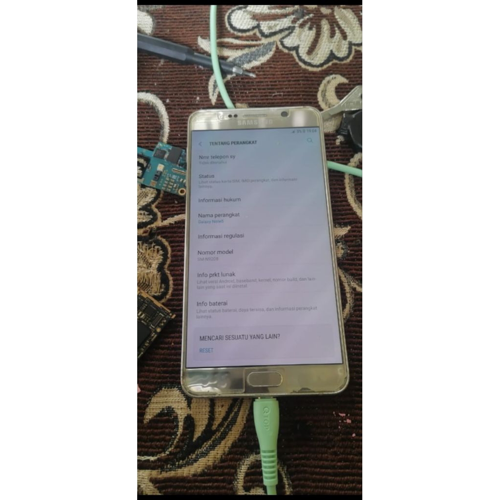 LCD Samsung Galaxy Note 5 (SM n9208) ORI Copotan Normal