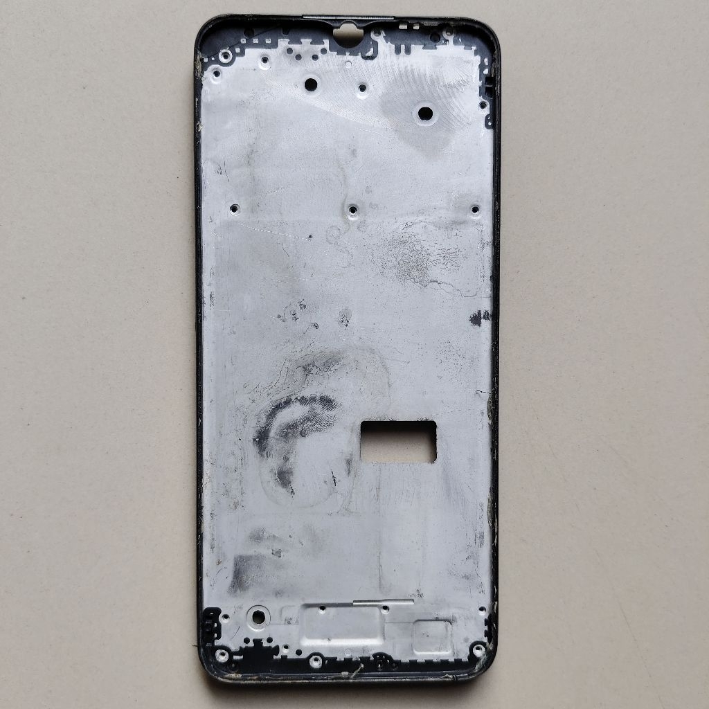 Frame Tulang Tengah Tatakan LCD Plus Flexible Tombol Oppo A54S cabutan normal tested mulus no minus 