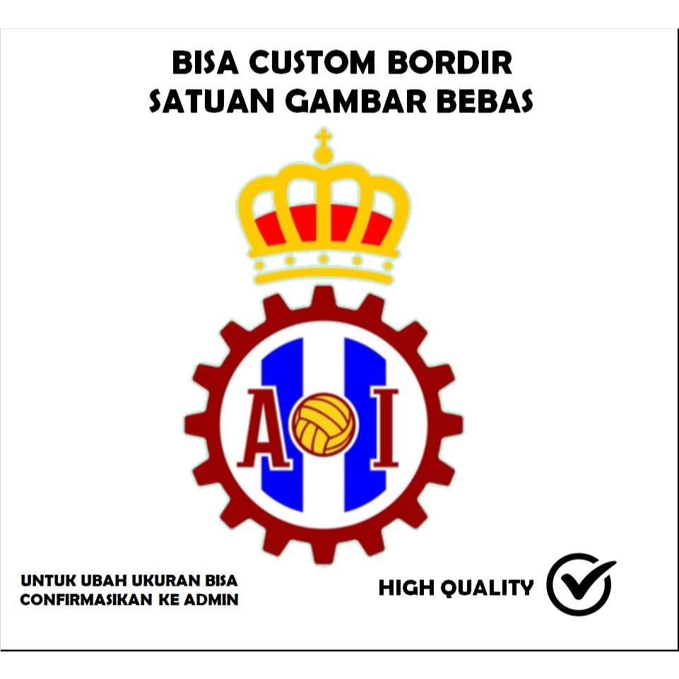 EMBLEM PATCH BORDIR LOGO CLUB BOLA TESTIMONI-QBS
