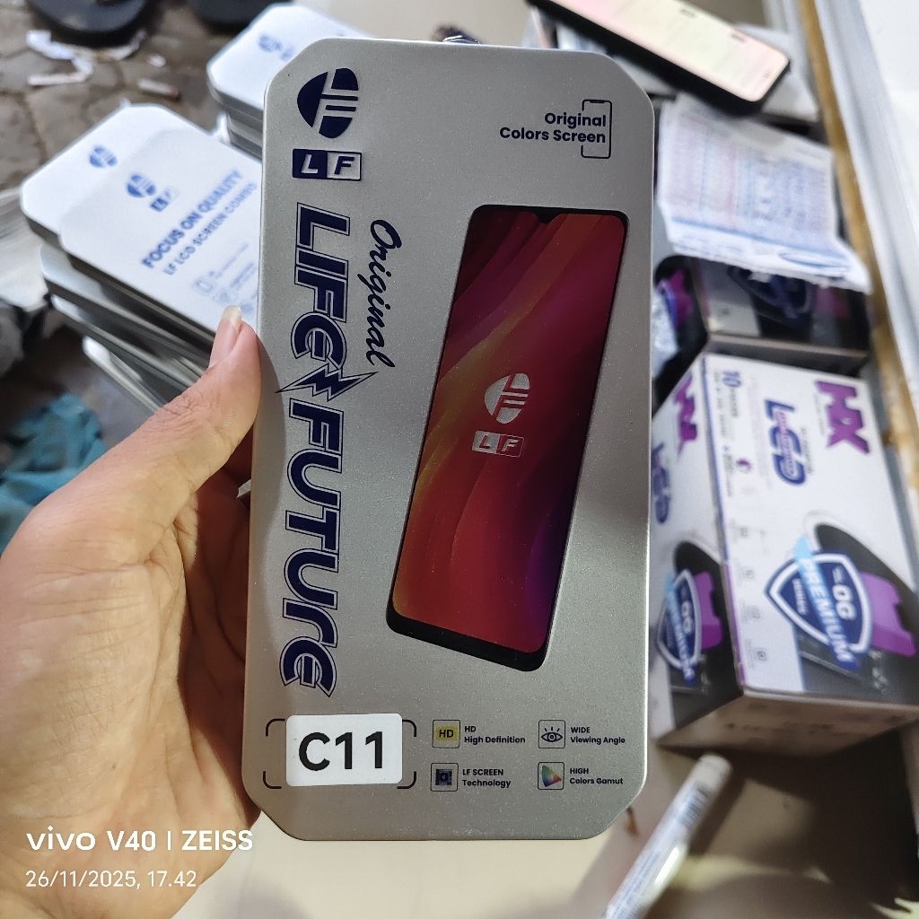 LCD OPPO A15 / A15S / A16K / REALME C11 / C12 / C15 LF SILVER FULLSET LCD TOUCHSCREEN