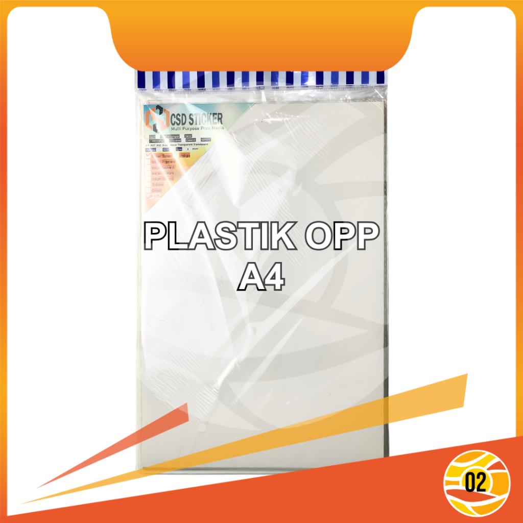 Plastik OPP Gantung/Bolong A4 Plastik Display 29,5 x 22,5cm -50 lembar