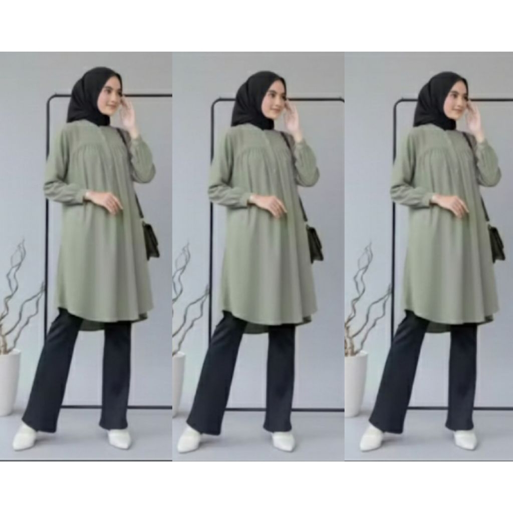 TERBARU TUNIK  POLOS  RAYON TWIL//KAMEJA TUNIK TWIL TOP SELLER
