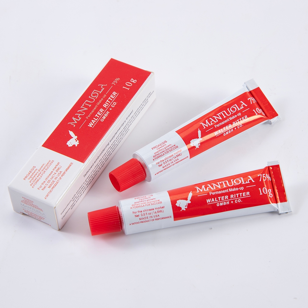 MANTUOLA 75% Krim Bius Tato & Sulam Alis/Bibir Anestesi Cream Kecantikan Semi Permanen Pereda Nyeri