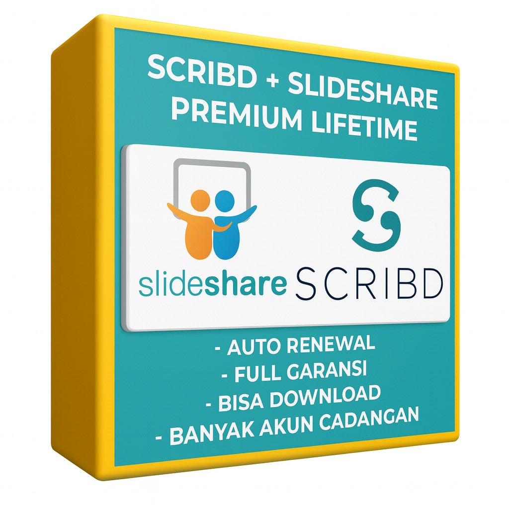 Scribd Premium + Slideshare – Full Garansi, Download Unlimited, Akun Stabil