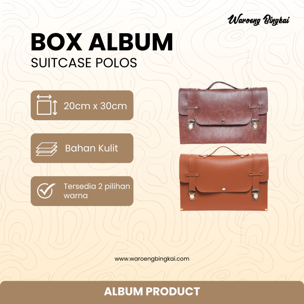 box album kolase kulit sintetis