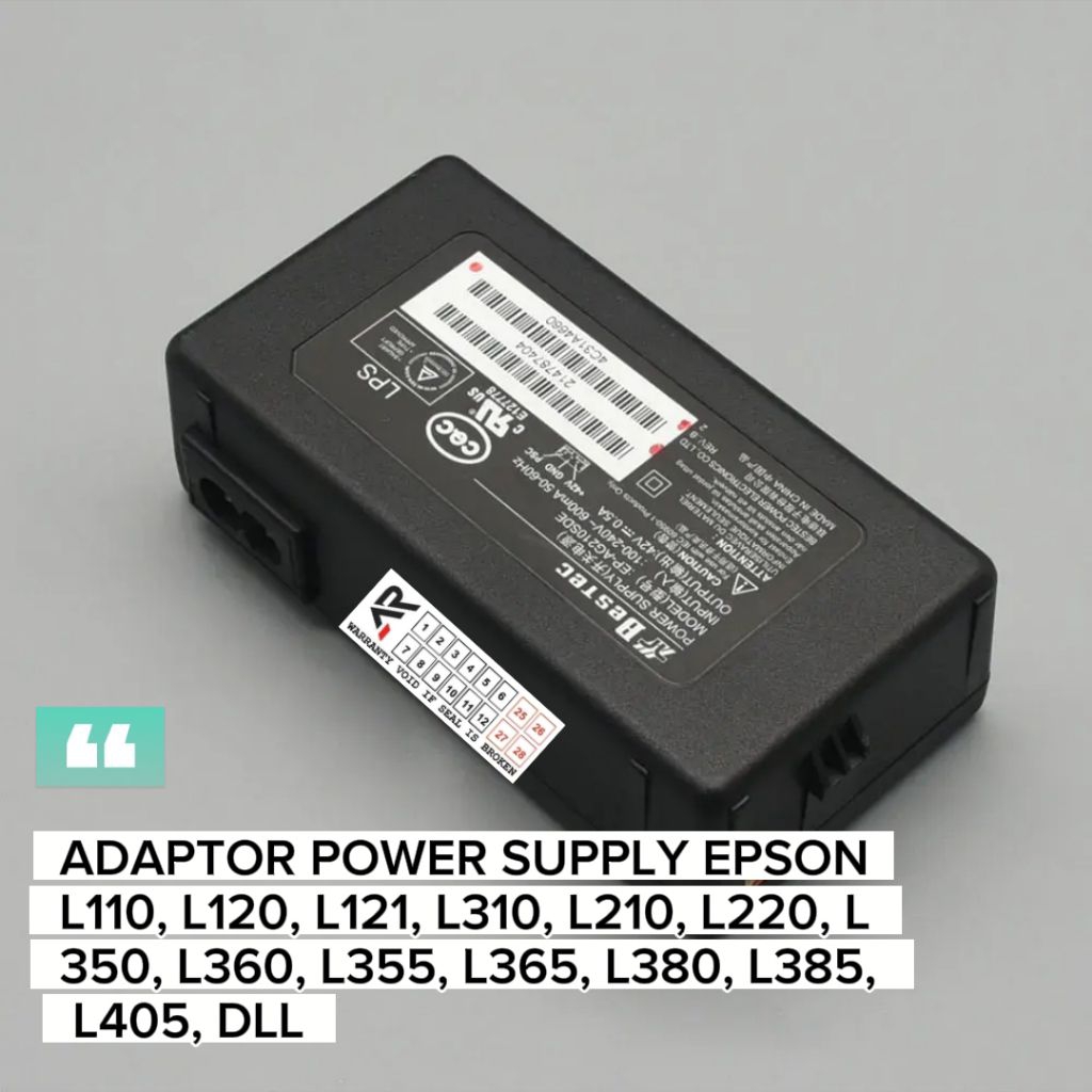 Adaptor Power Supply Epson Original L120 L121 L310 L360
