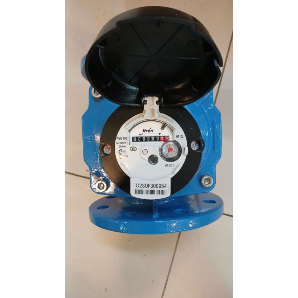 Water Meter ITRON Size 4 Inch DN 100 Type WOLTEX WEG-100/Meteran Air Bersih Merk ITRON 4 Inch DN 100