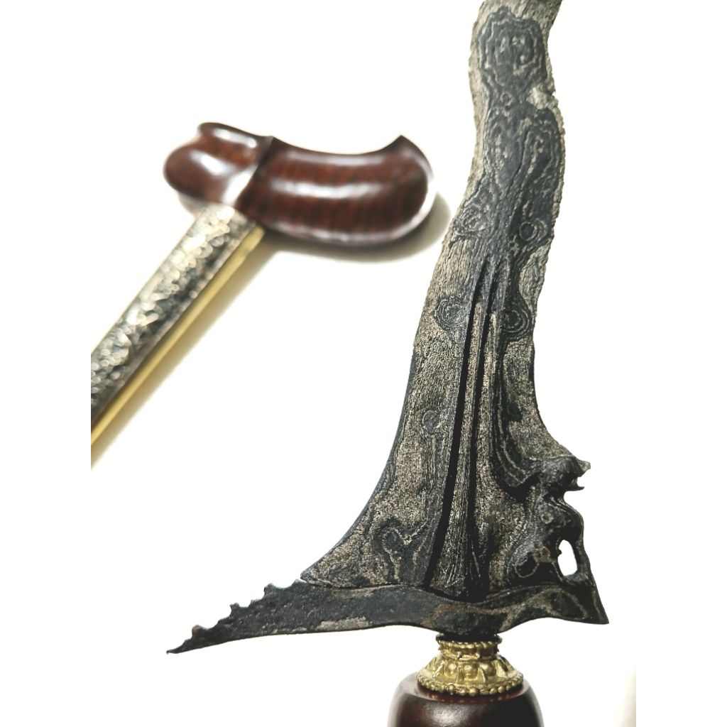 keris pusaka singo barong pamor dwi warna murah