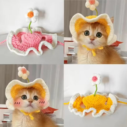 Topi Rajut Kucing Model Lucu Topi Rajut Kucing Ringan Nyaman Topi Kucing Rajut