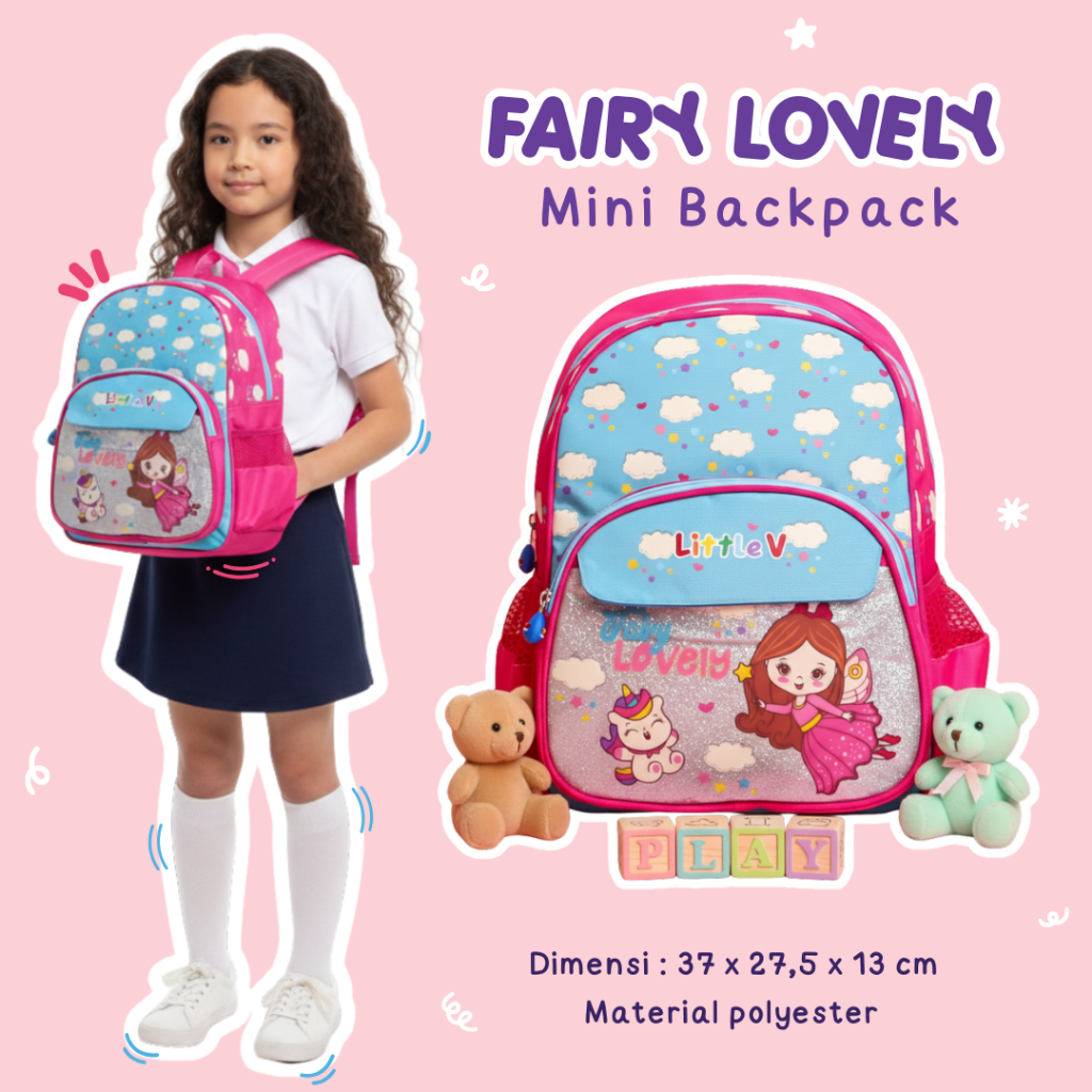 Mini Backpack Fairy Lovely | Tas Ransel Anak