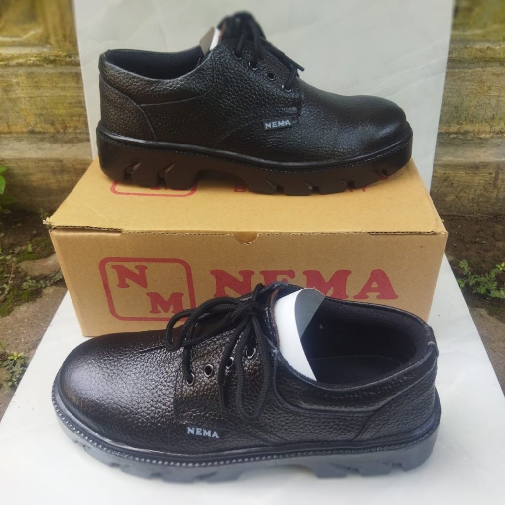 Sepatu Safety Boots/Pendek Ujung Besi Kulit Asli Sepatu Proyek Safety Sepatu Caterpillar