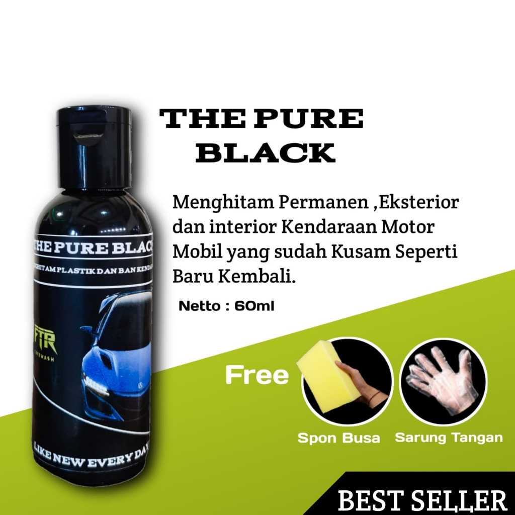 Penghitam Body Motor / Mobil Permanen Trimrestorer Penghitam Dashboard