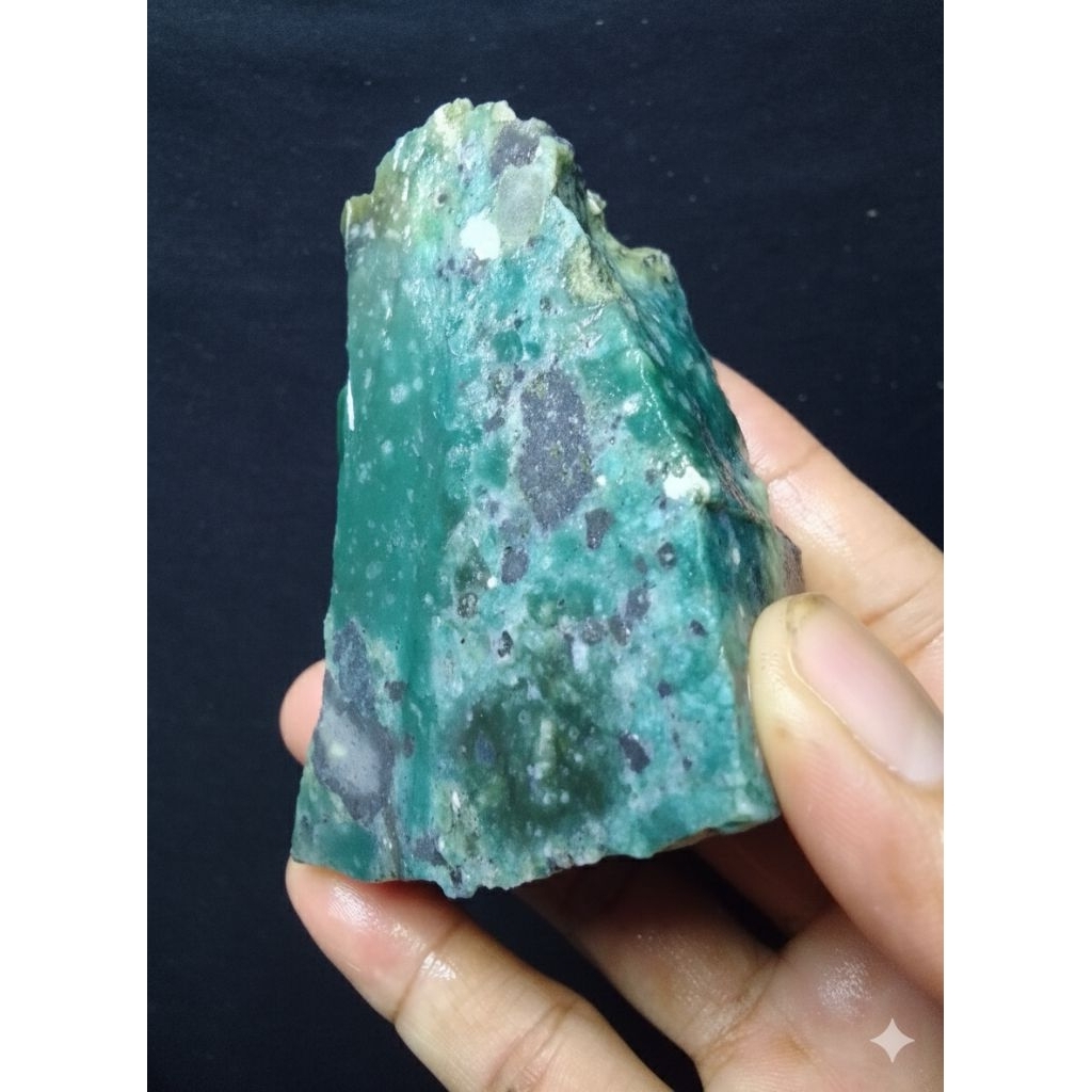 [BISA COD] BAHAN BATU AKIK GARUT ASLI IJO MOTIF