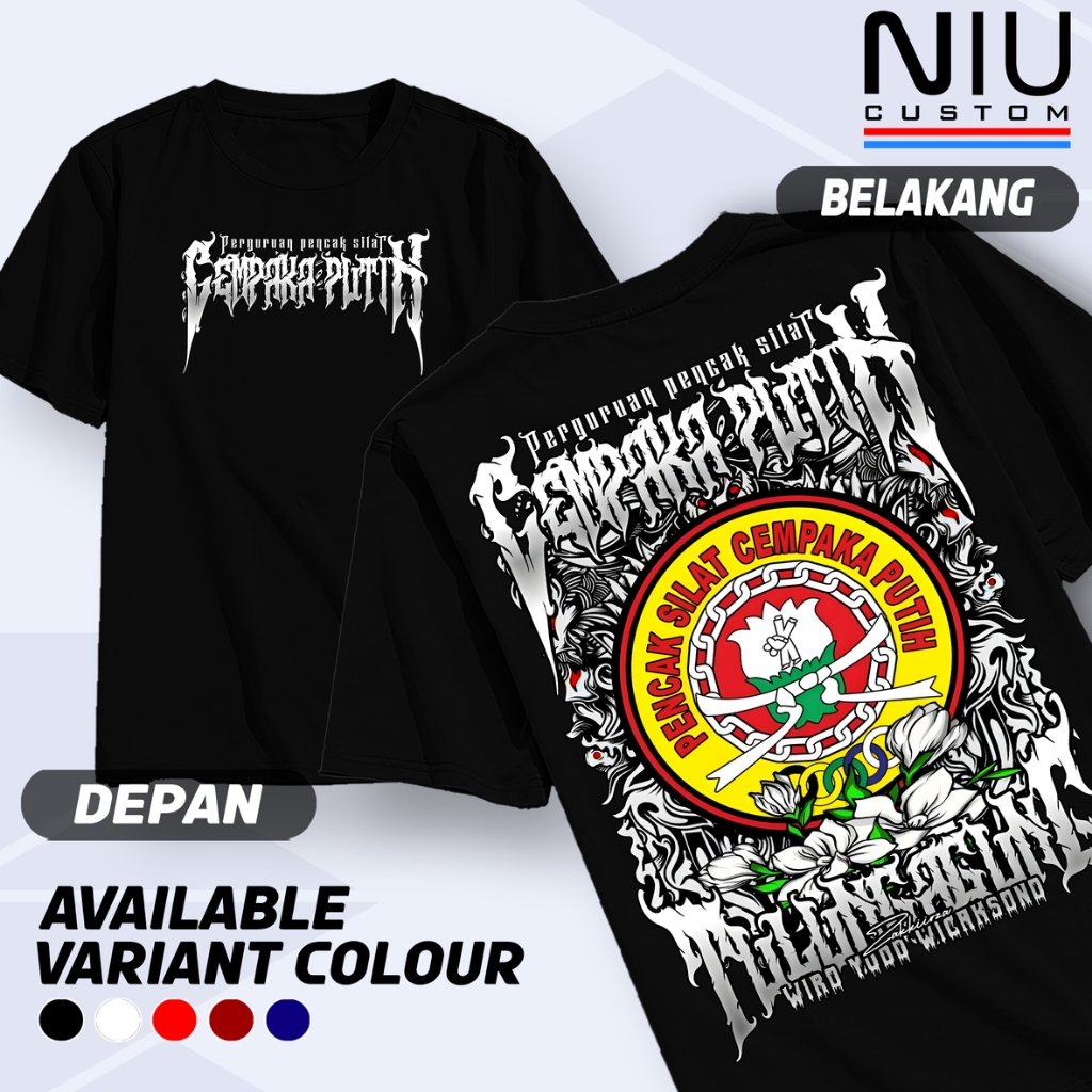 Kaos Pencak SIlat Cempaka Putih Tulung Agung Wiro Yudo Wicaksono Baju Silat Distro Keren Murah Viral