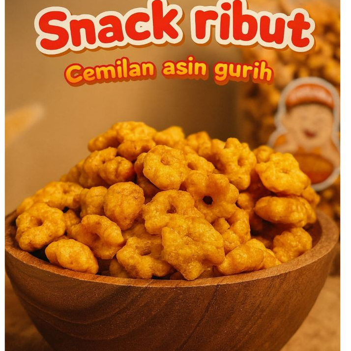 1 kg Pilus Sakura Ribut   Cemilan Jadul Viral Snack Sakura Renyah Gurih Asin