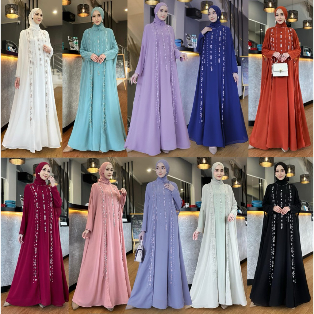 Gamis Azafa original abaya outer premium