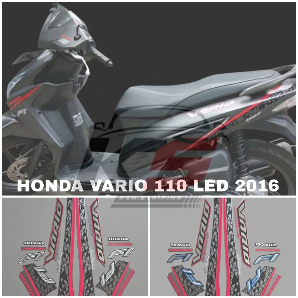 STICKER STRIPING MOTOR HONDA VARIO 110 LED SE 2016