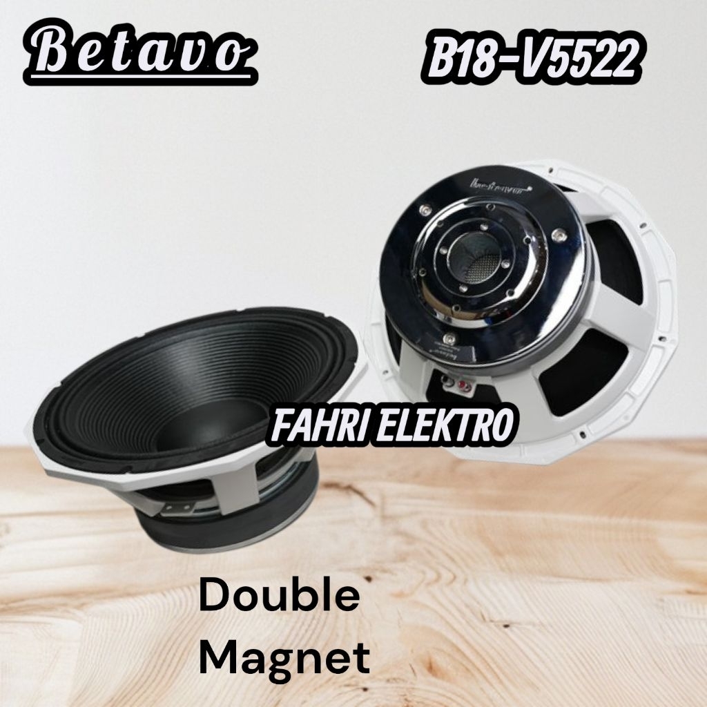 Speaker Komponen 18 inch Betavo B18-V5522 Double Magnet Original Betavo B18 V5522