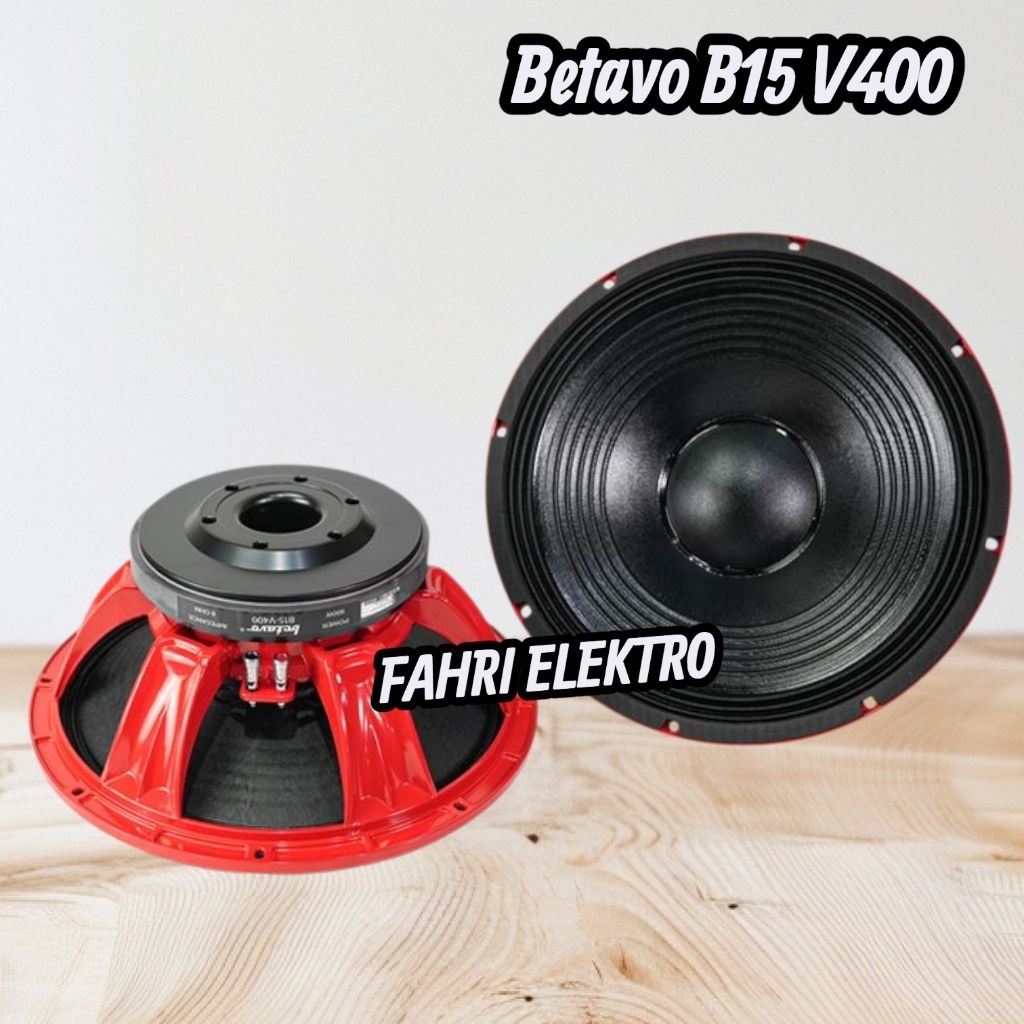 Speaker 15 Inch Betavo B15 V400 Merah Original Speaker Komponen Betavo B15-V400 Subwoofer