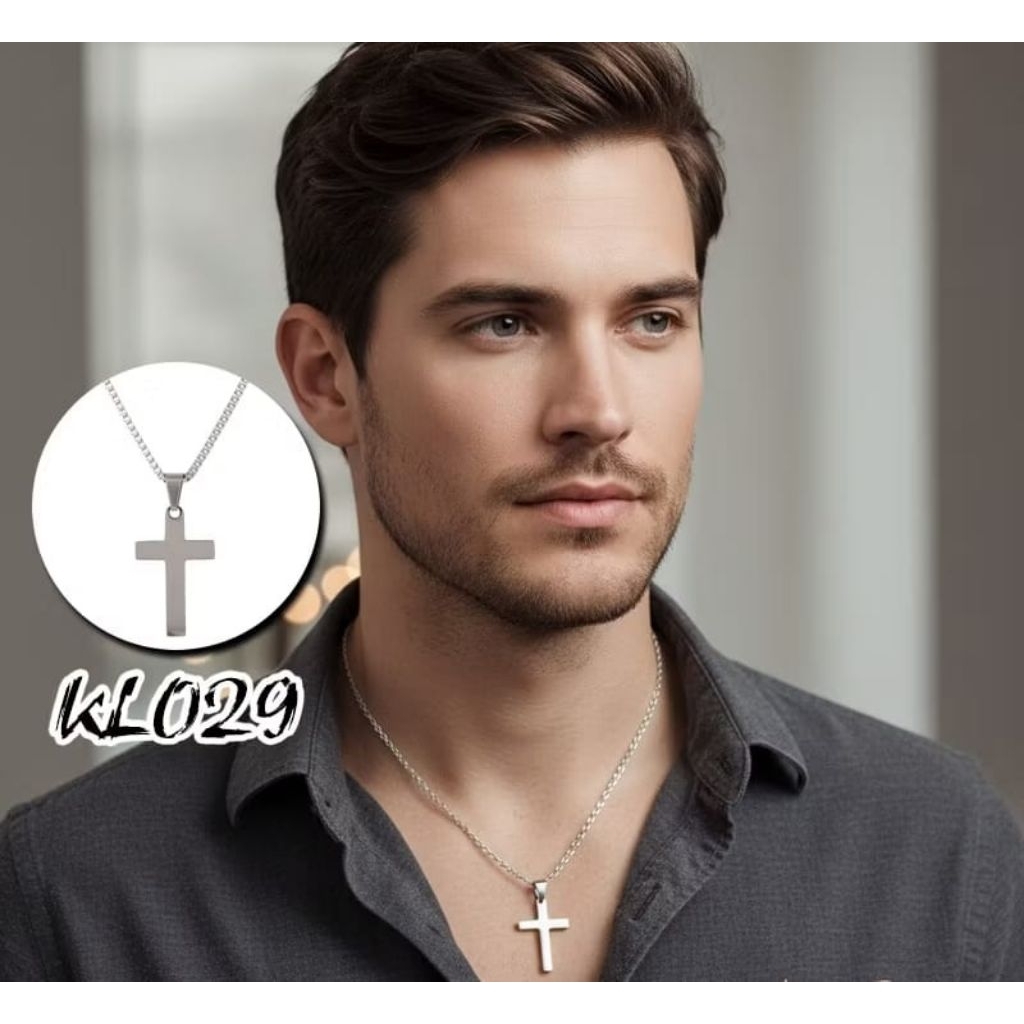 LIONTIN SALIB  KECIL PANJANG 2 CM LIONTIN SALIB