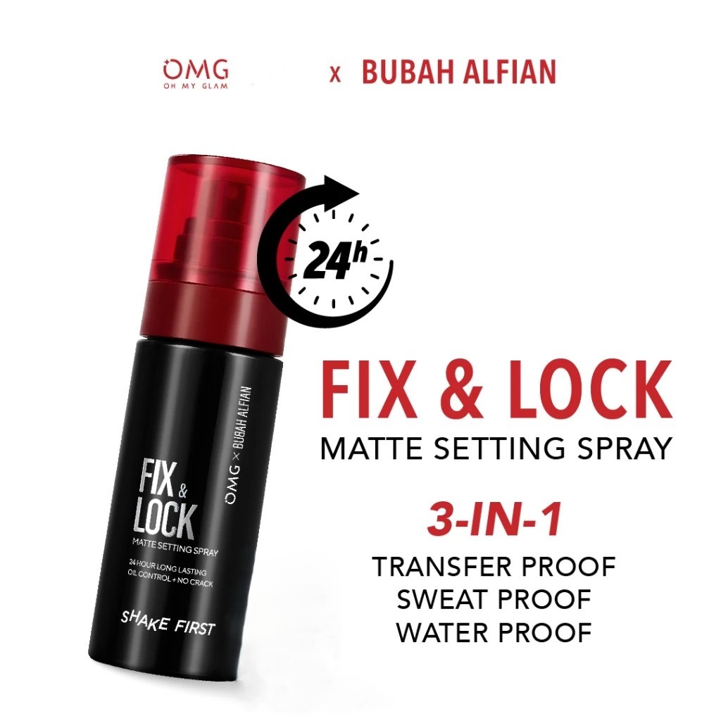 OMG OH MY GLAM Fix & Lock Matte Setting Spray 60ml