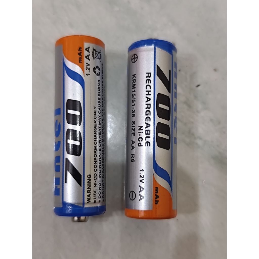 Baterai A2 Cas Antel 700mAh Batu AA Rechargeable