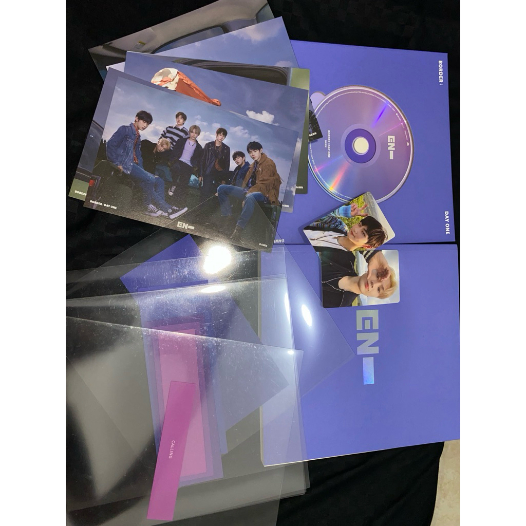 album enhypen border day one dawn ver include pc jay, pc jungwoon