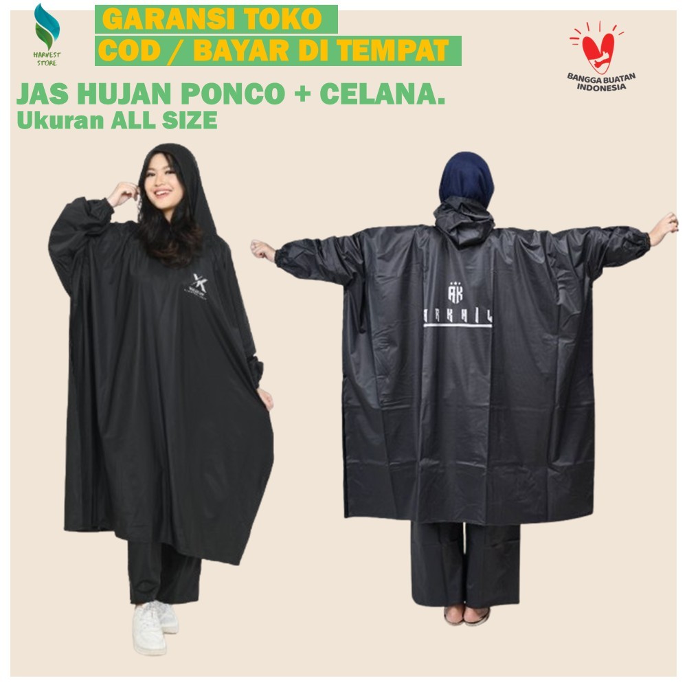 Jas Hujan Pria Wanita Ponco Jas Hujan Pria Tebal Kualitas Bagus Mantol Hujan Wanita Pria Dewasa C91C