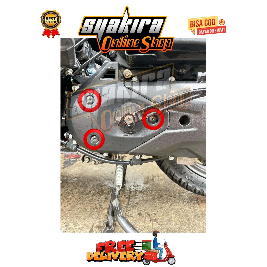 BAUT AIRDUCK COVER CVT ( 3 BAUT ) MODEL SLASH GENIO BEAT DELUXE SCOOPY STREET NEW PRESTIGE TAHUN 201
