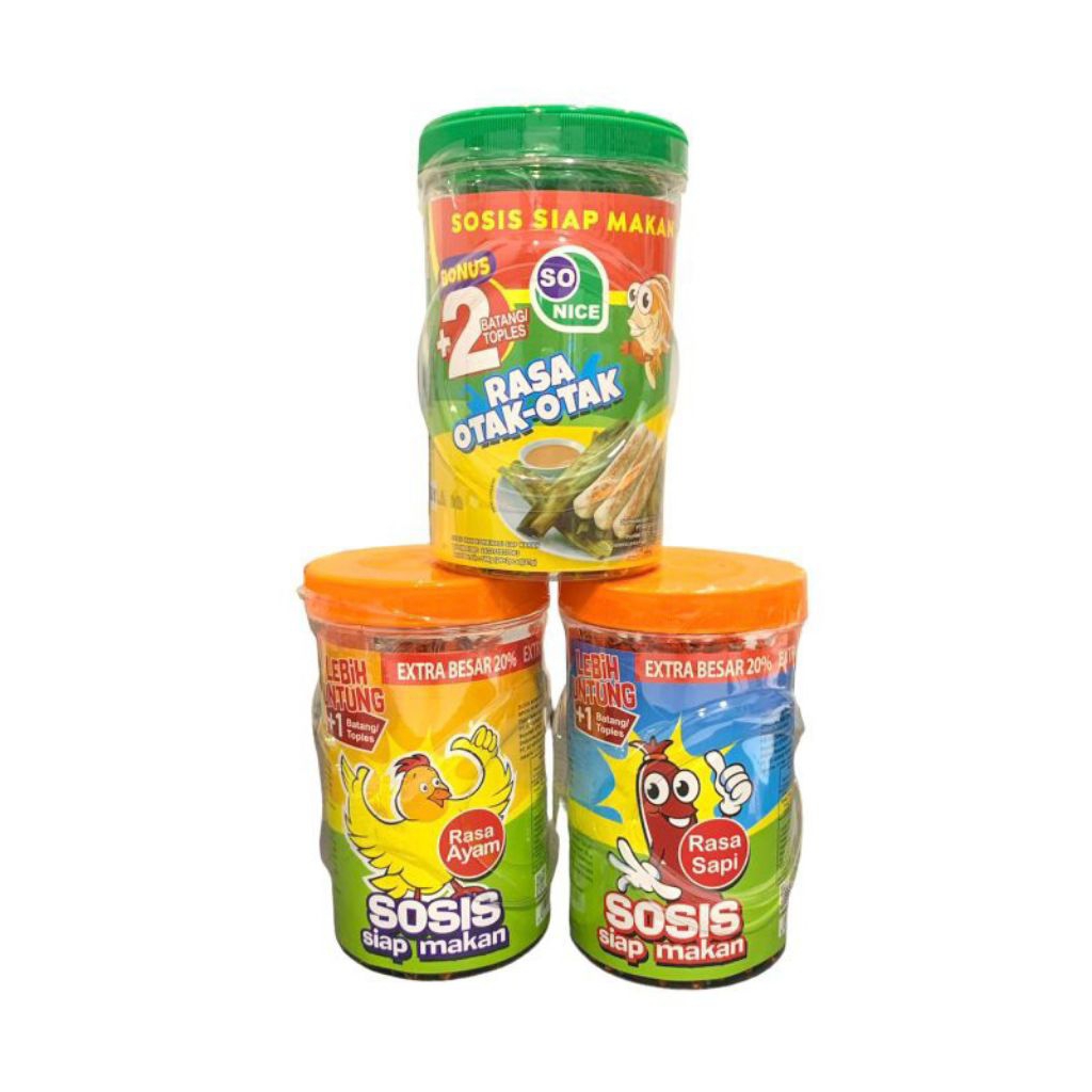 Sosis So Nice Rasa Sapi Original Ayam Otak-Otak Sosis Pedas