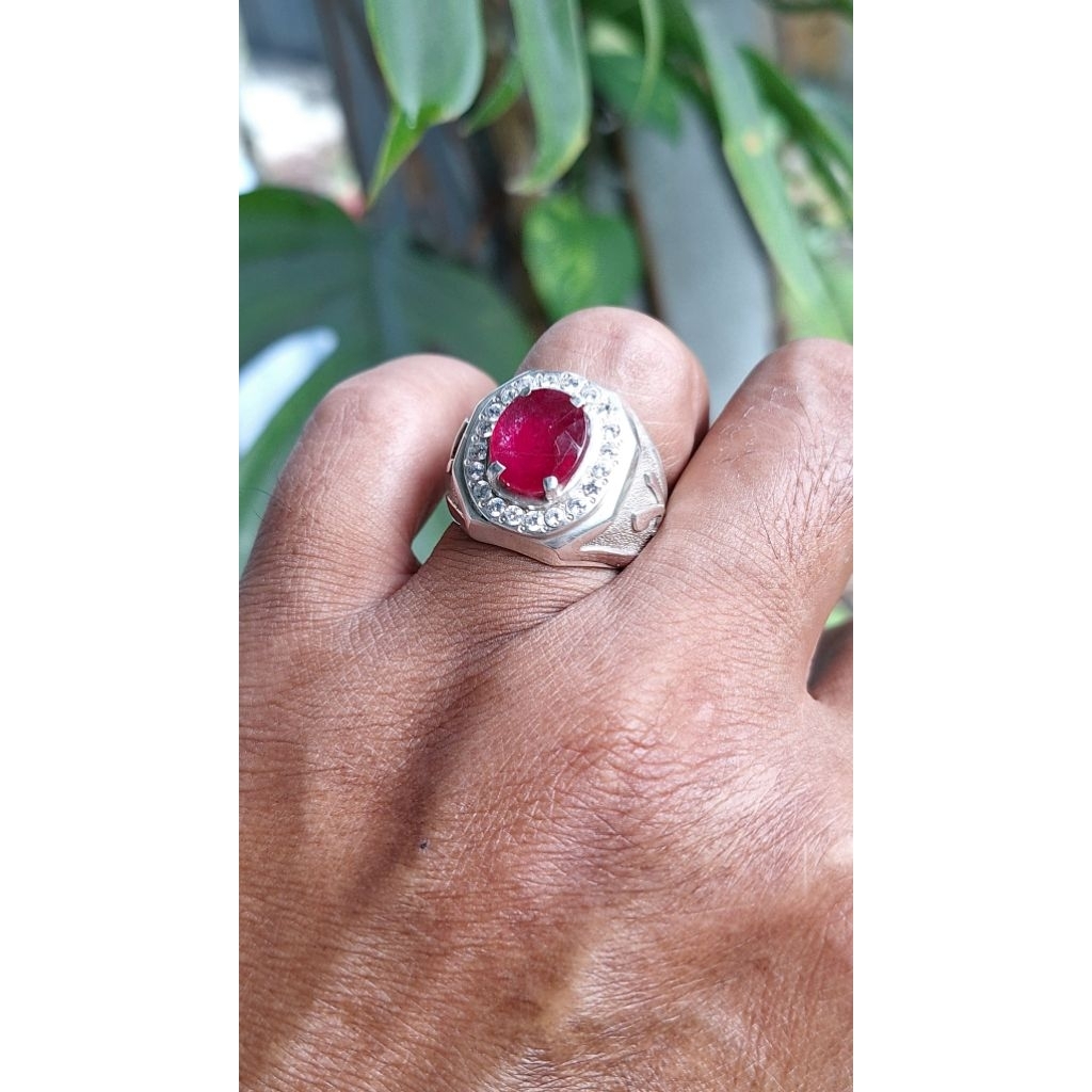Ruby pigeonblood burma memo ring perak 9