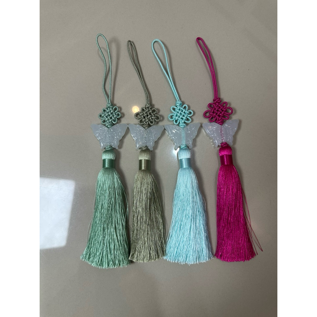Norigae kupu kupu aksesoris hanbok korea tassel oleh oleh