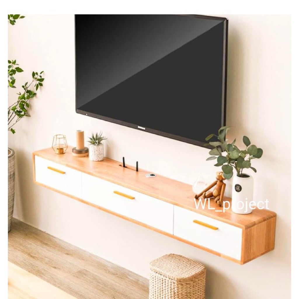 meja gantung tv minimalis modern meja tv gantung custome