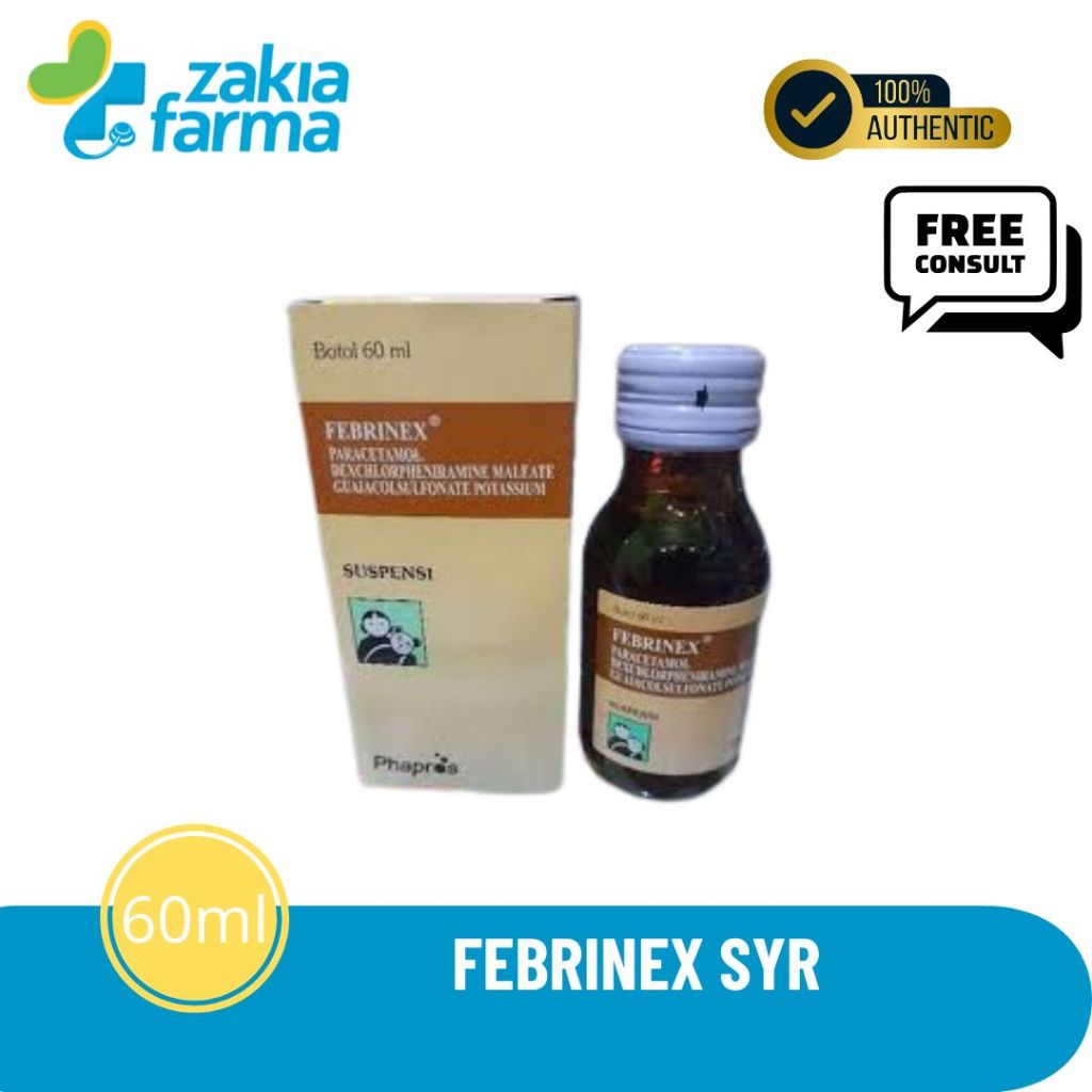 FEBRINEX SIRUP OBAT BATUK ANAK RASA COKLAT