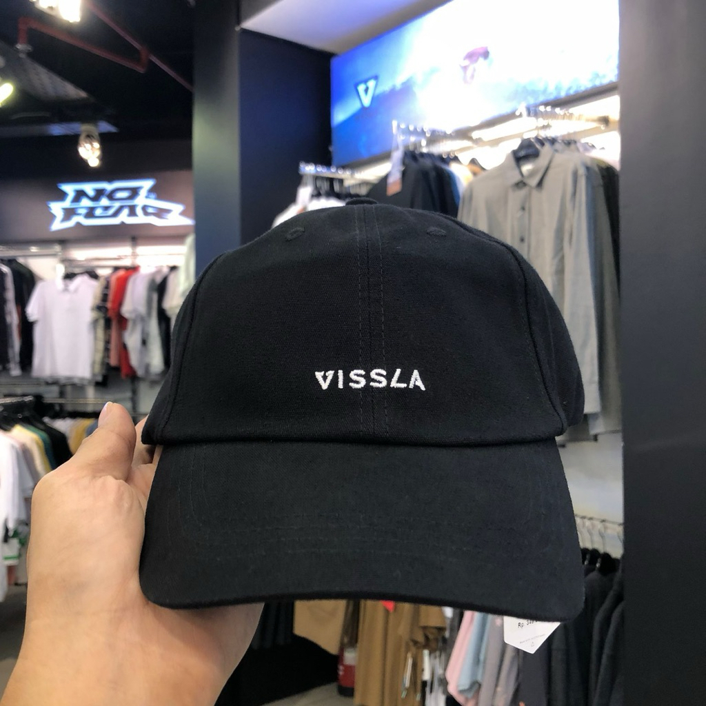 Topi Vissla Original Basic Logo Hat Black MAHTBALO