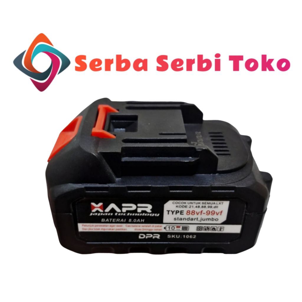 BATERAI IMPACT WRENCH APR TYPE 1062 BATERAI LXT 10CELL 88VF 99VF KUALITAS TINGGI BOR IMPACT GERINDA 