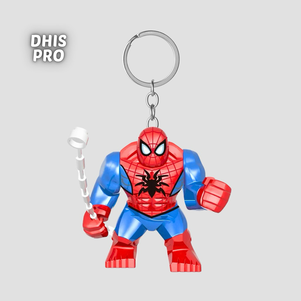 Dhis Project Gantungan Kunci LEGO Bigfigure Spiderman Marvel