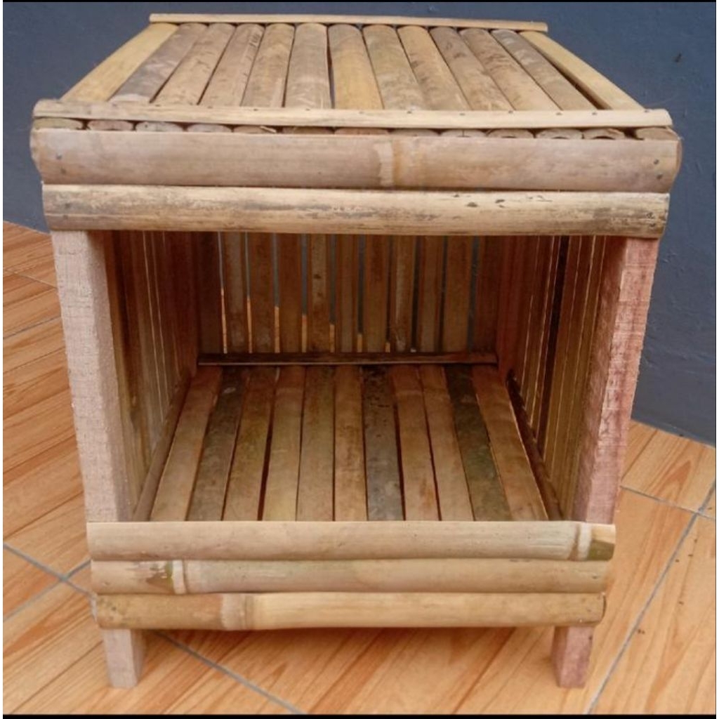 kandang ayam bertelur bambu lipat rakitan